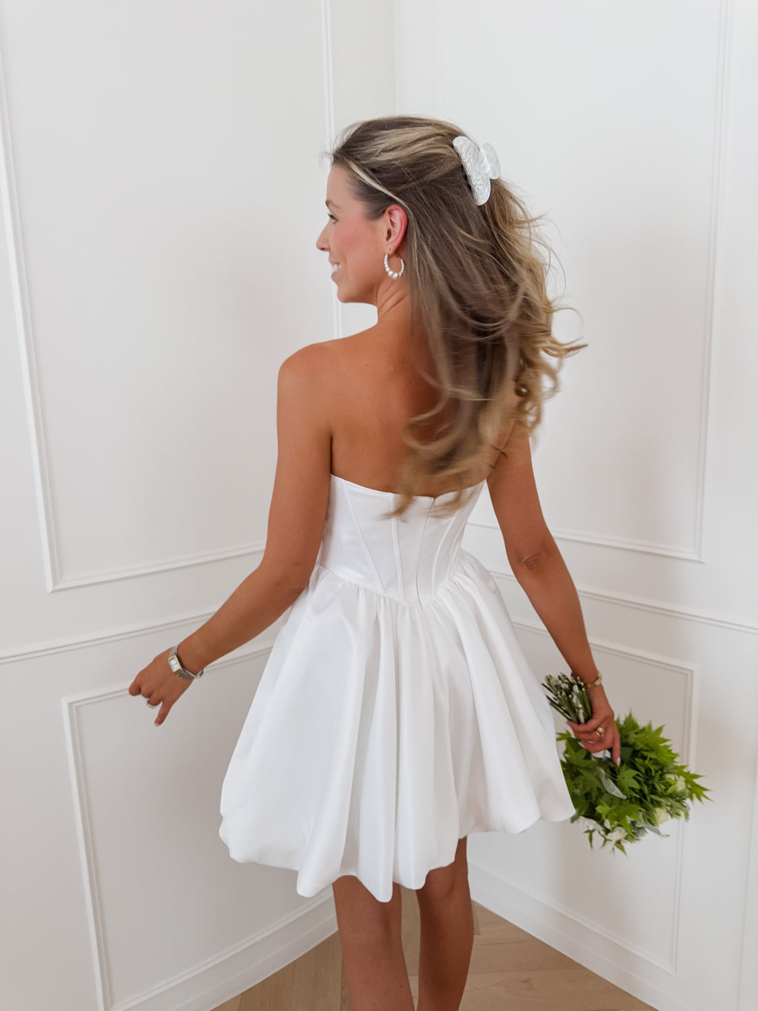 White Fedra Straps Dress