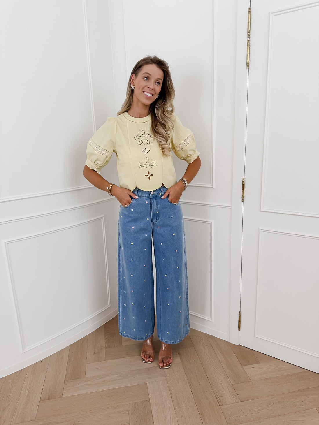 Colorful Flower Jeans
