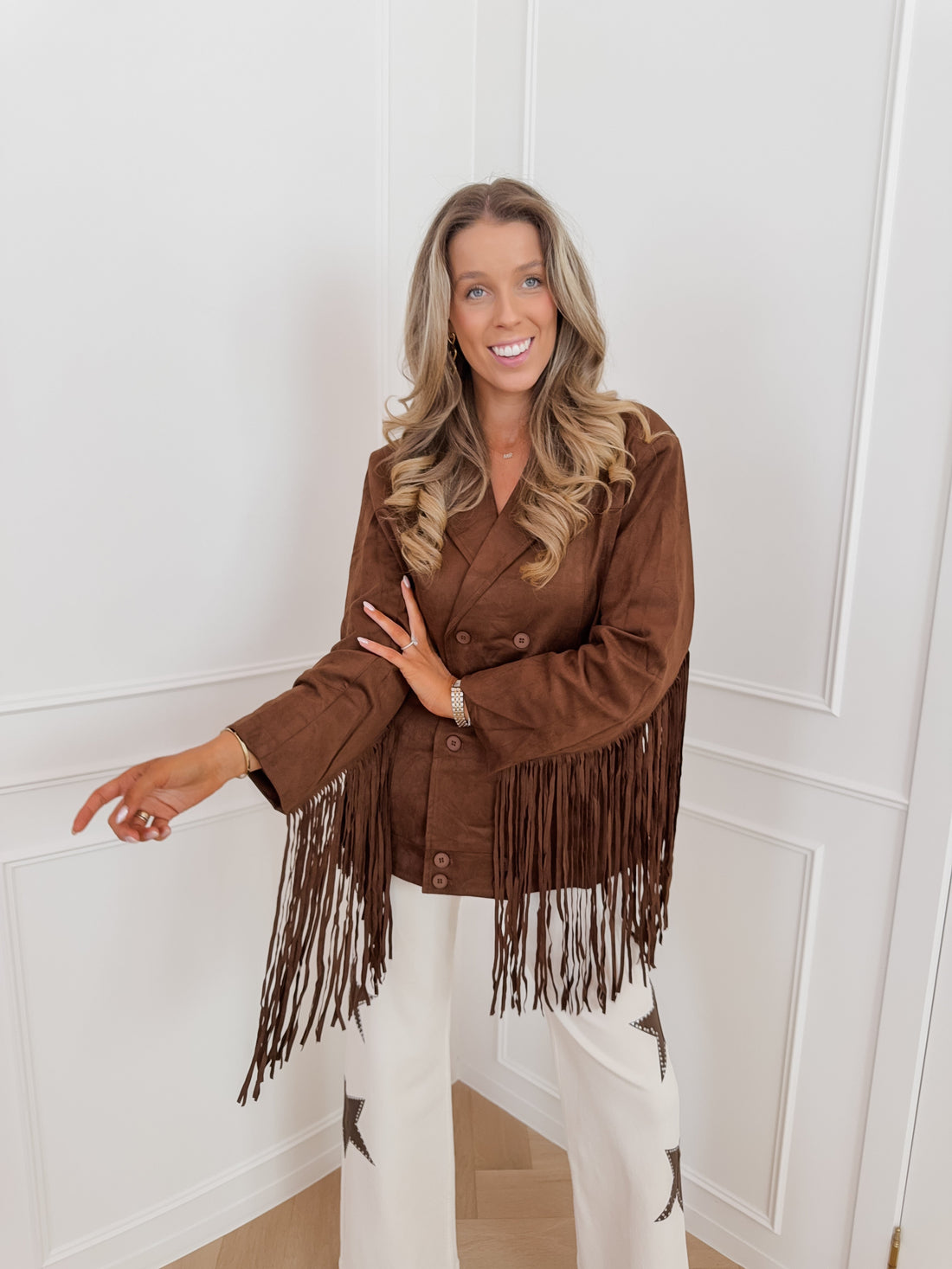 Brown Suede Lindy Jacket
