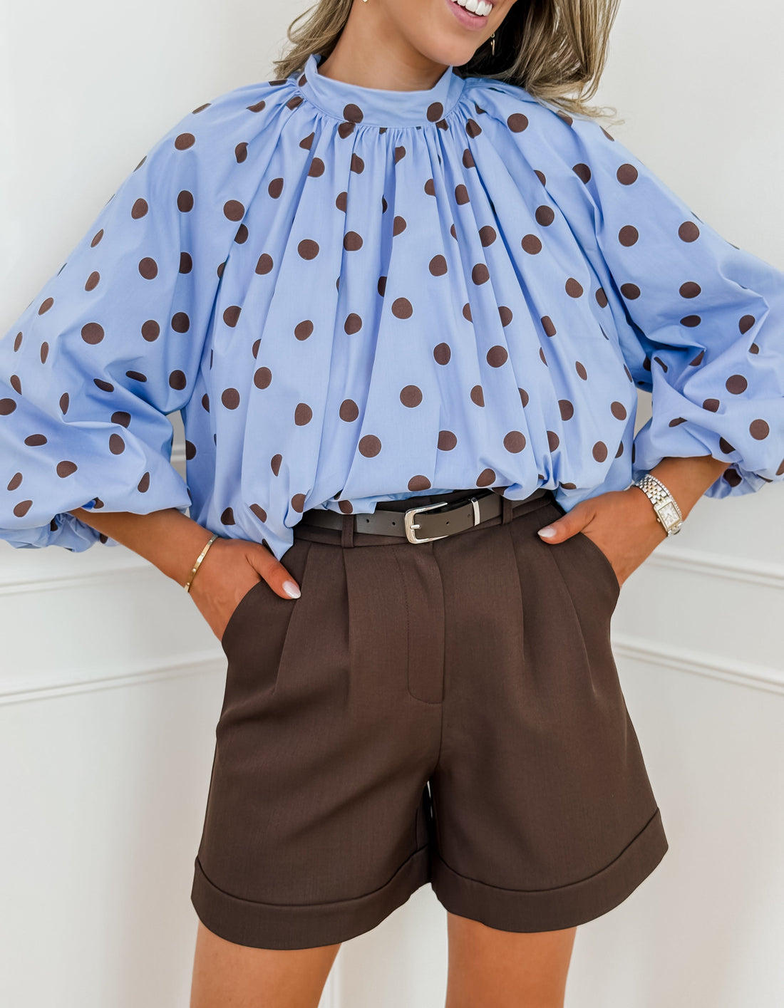 Brown Lottie Belt Short
