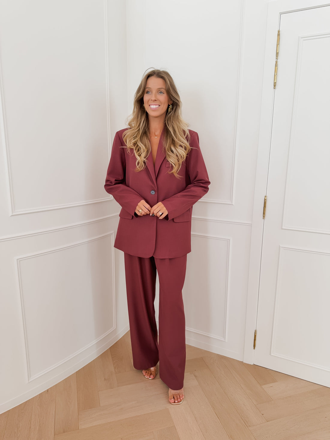 Wine Red Josefien Trouser