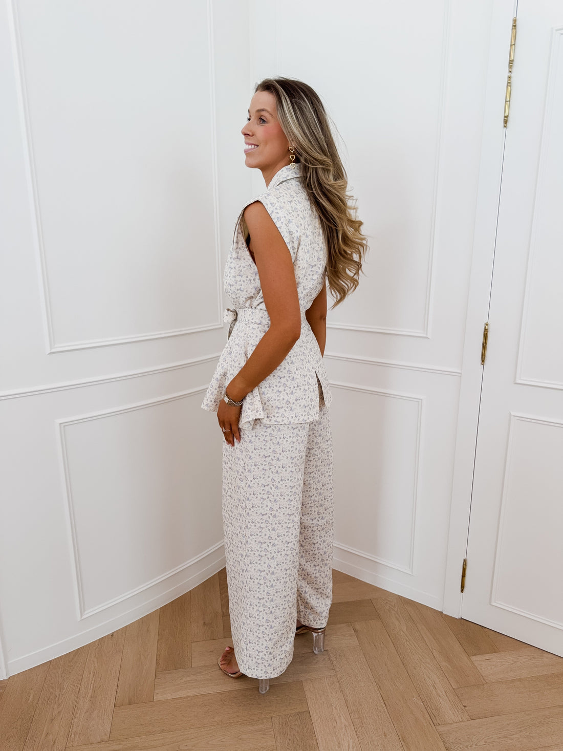 CREAM BLUE Rose Malika Jeans