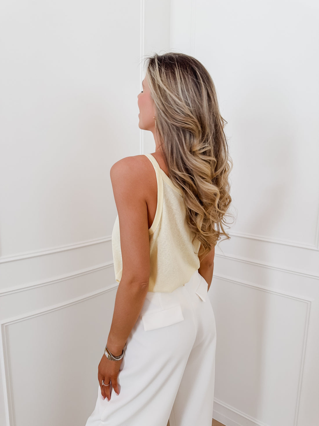 Yellow Maria Tank Top
