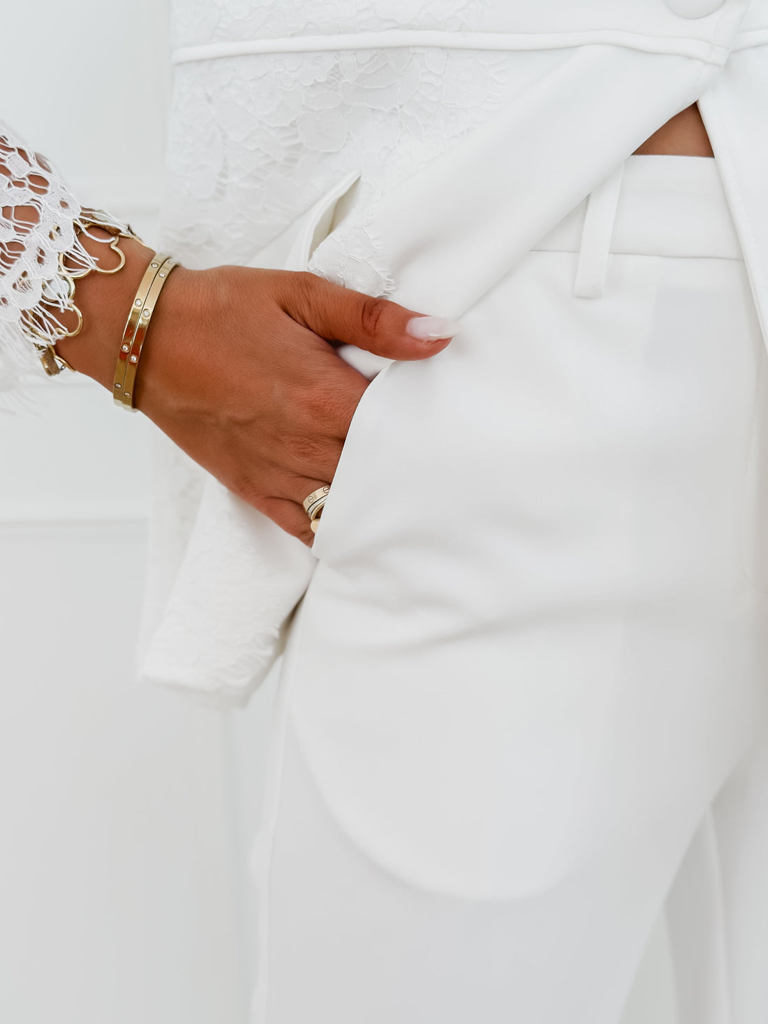 White Nora Trouser