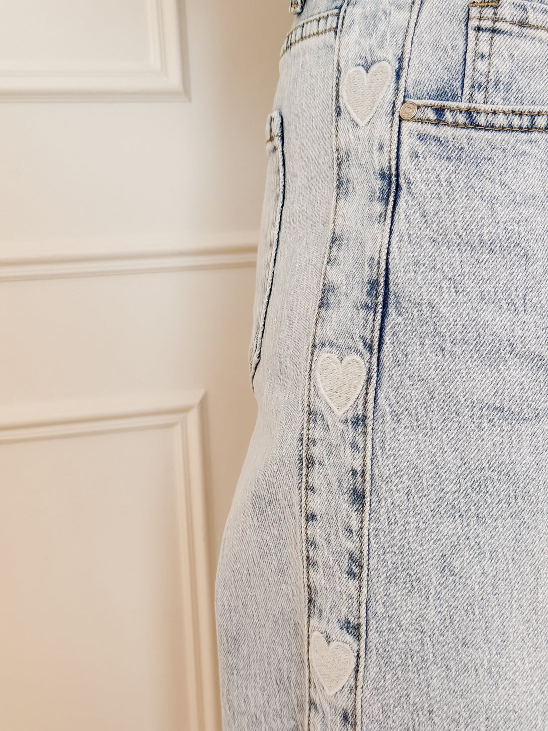 Blue Multiple Hearts Jeans
