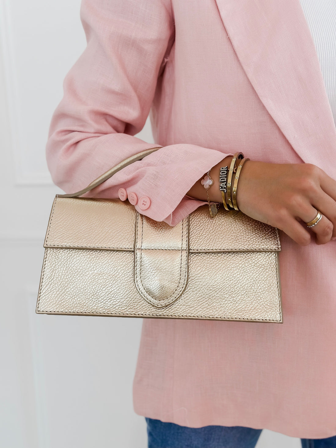 Pink Linen Blazer