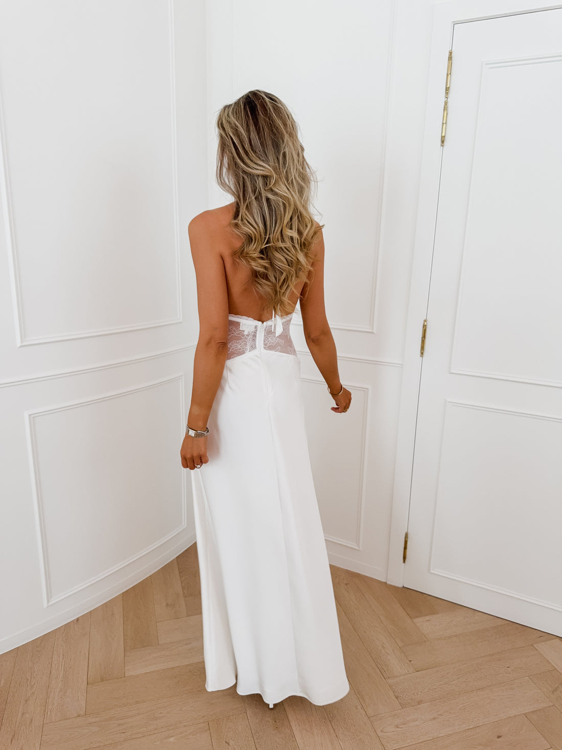 Off White Lace Femia Dress