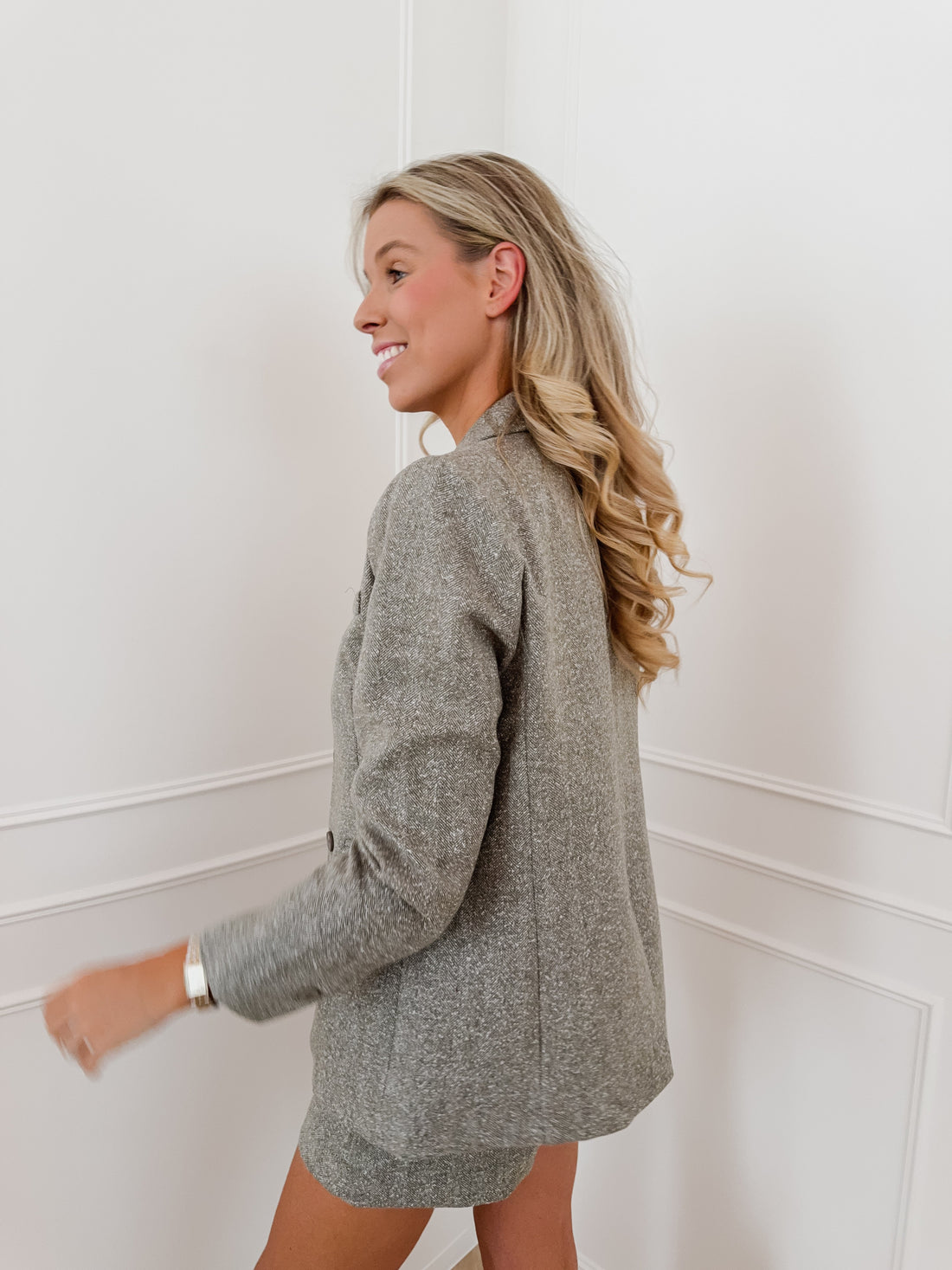 Sage Green Laurence Speckled Blazer