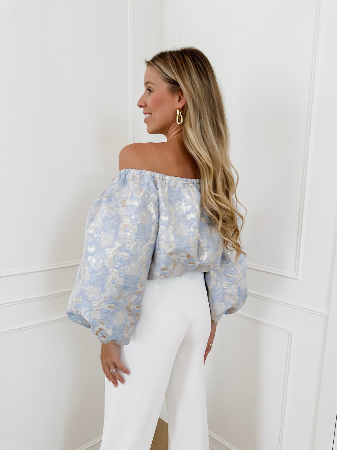 Light Blue Cinderella Cilou BLOUSE