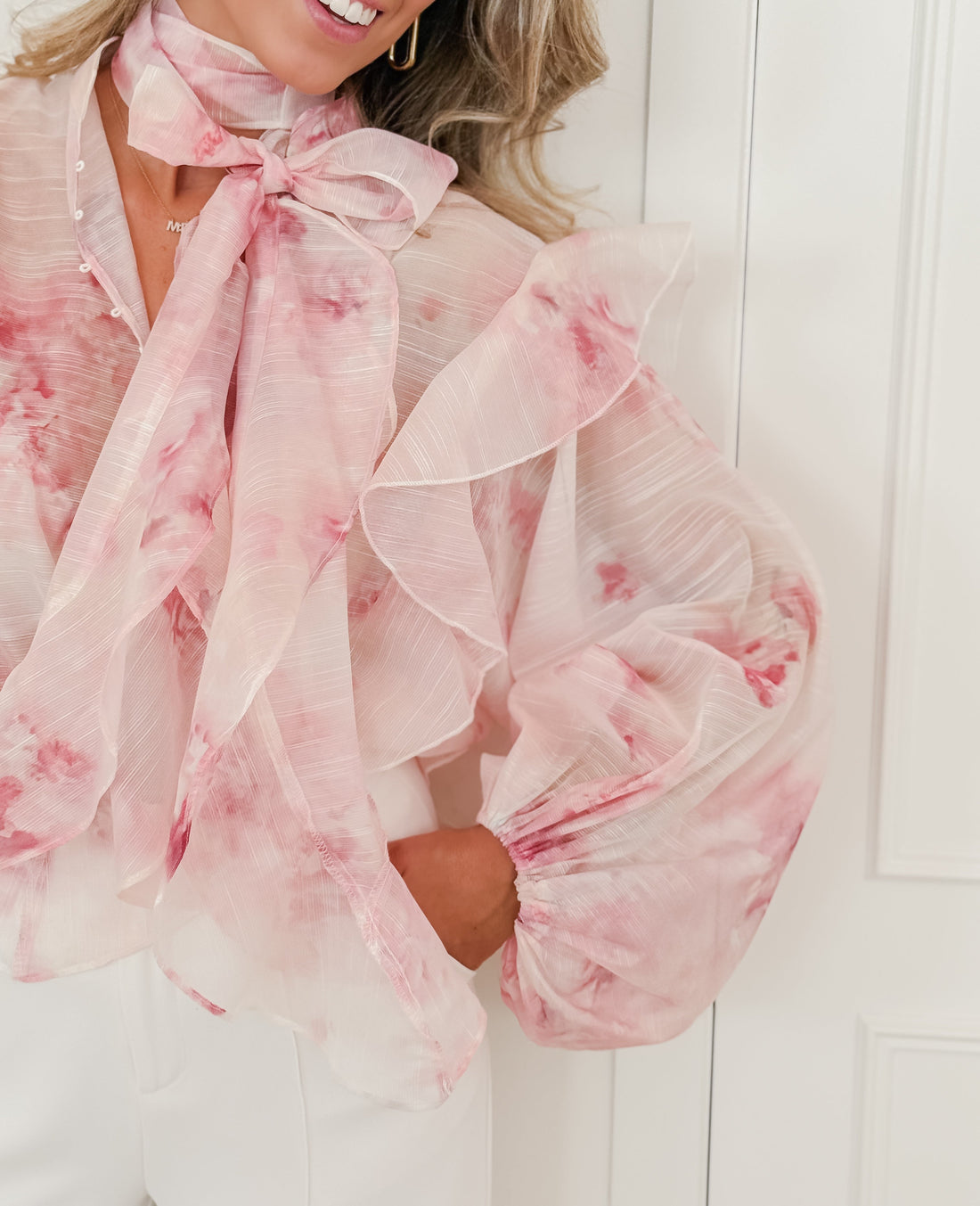 Pink Floralie Blouse