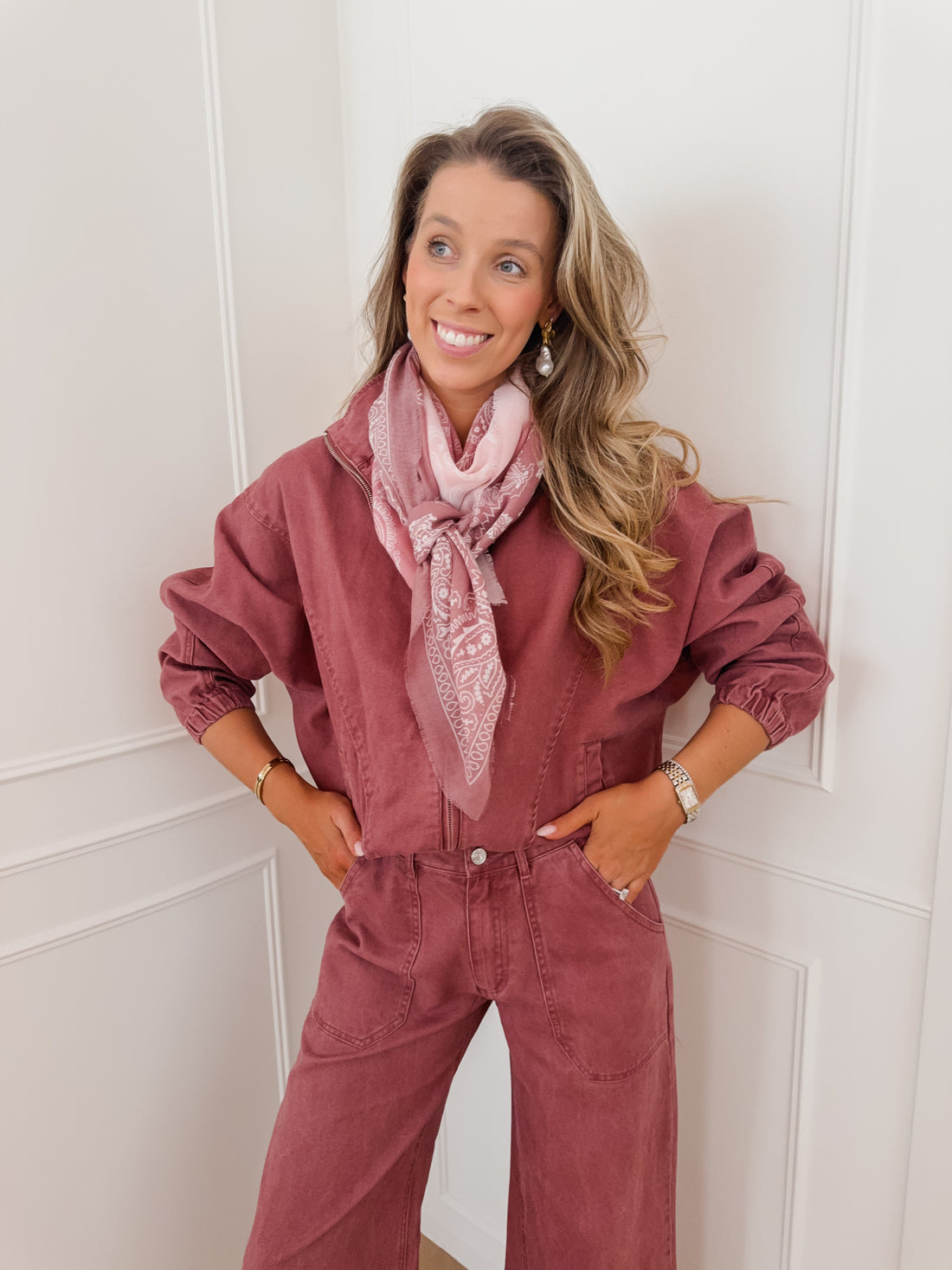 Pink Jade Scarf