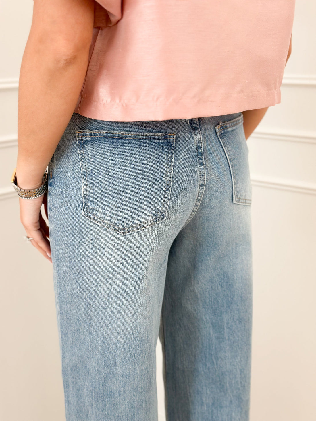 Light Crazy Button Jeans