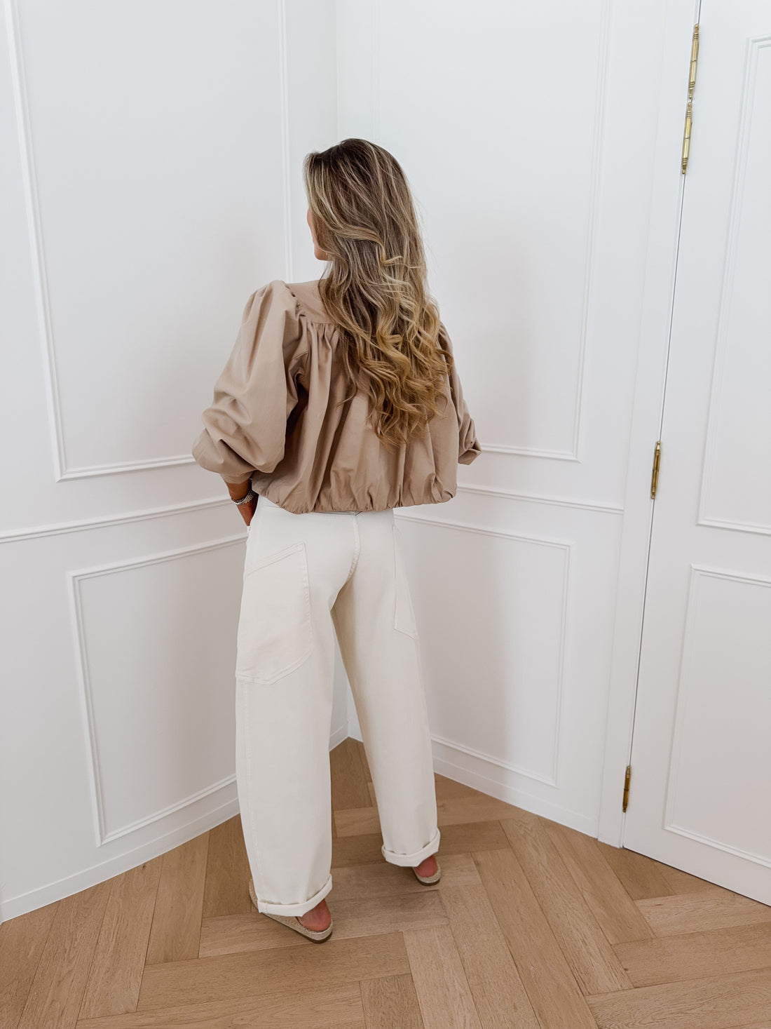 Cream Balloon Milena Jeans