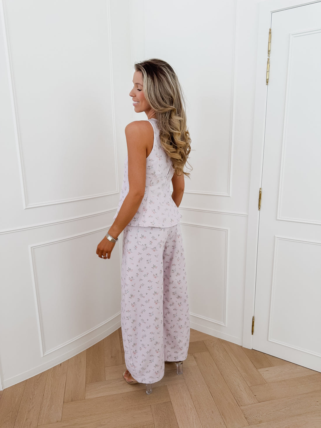 Lila Flower Maité Balloon Jeans