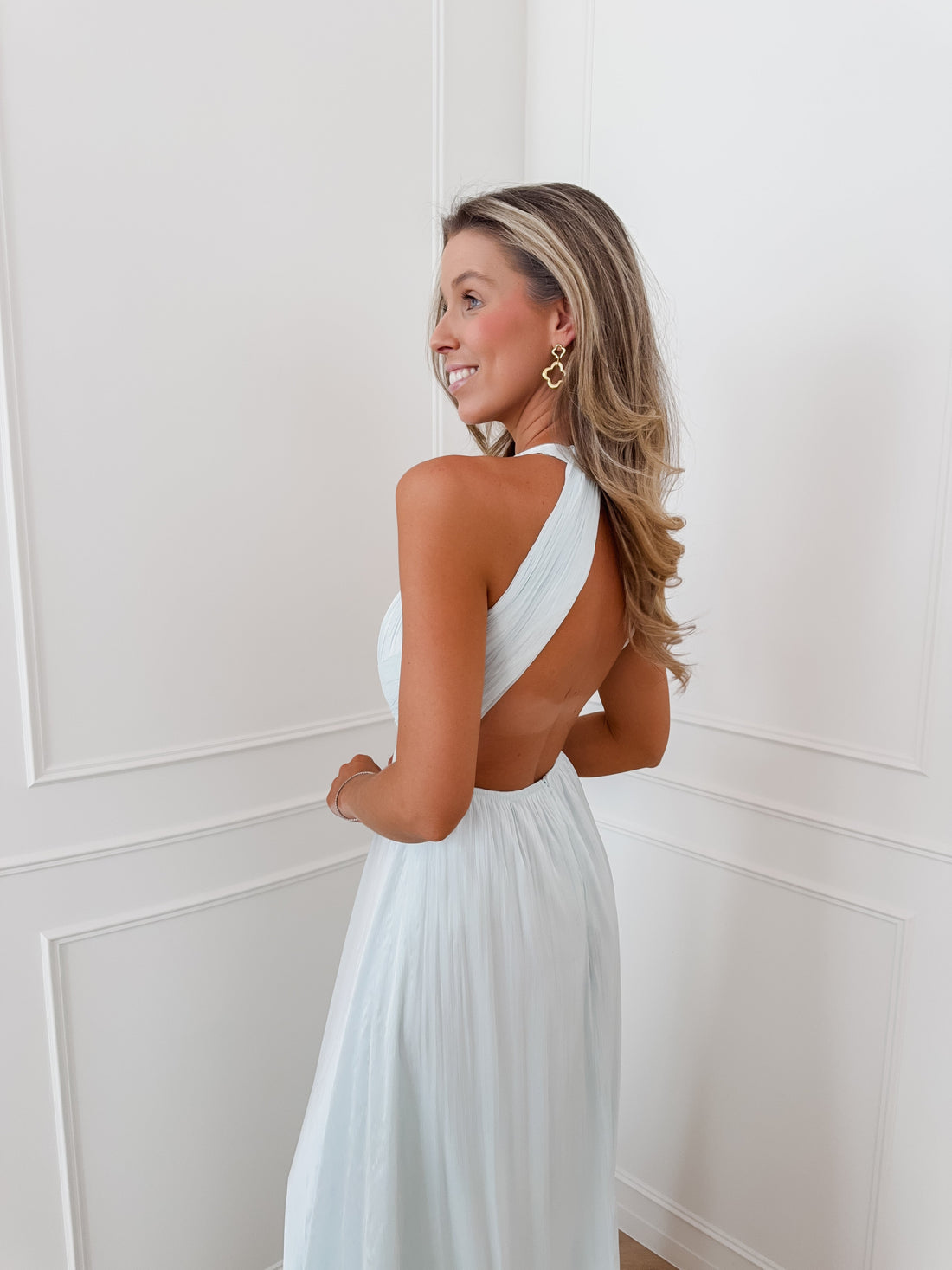 Ocean Blue Long Elisianne Dress