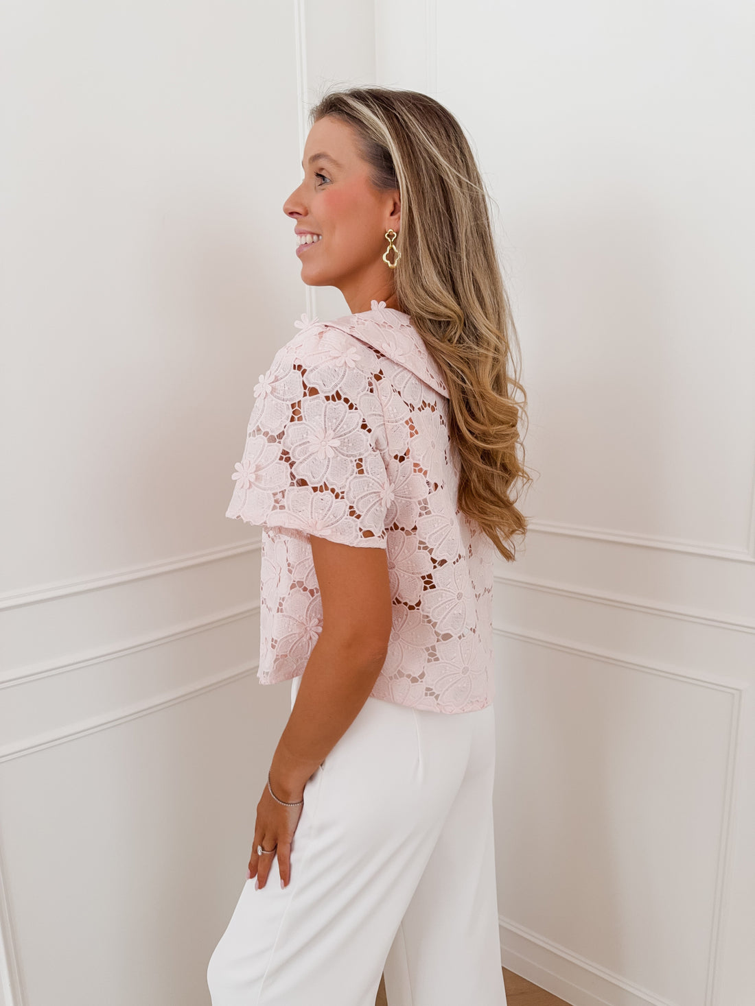 Soft Pink Esterel Blouse