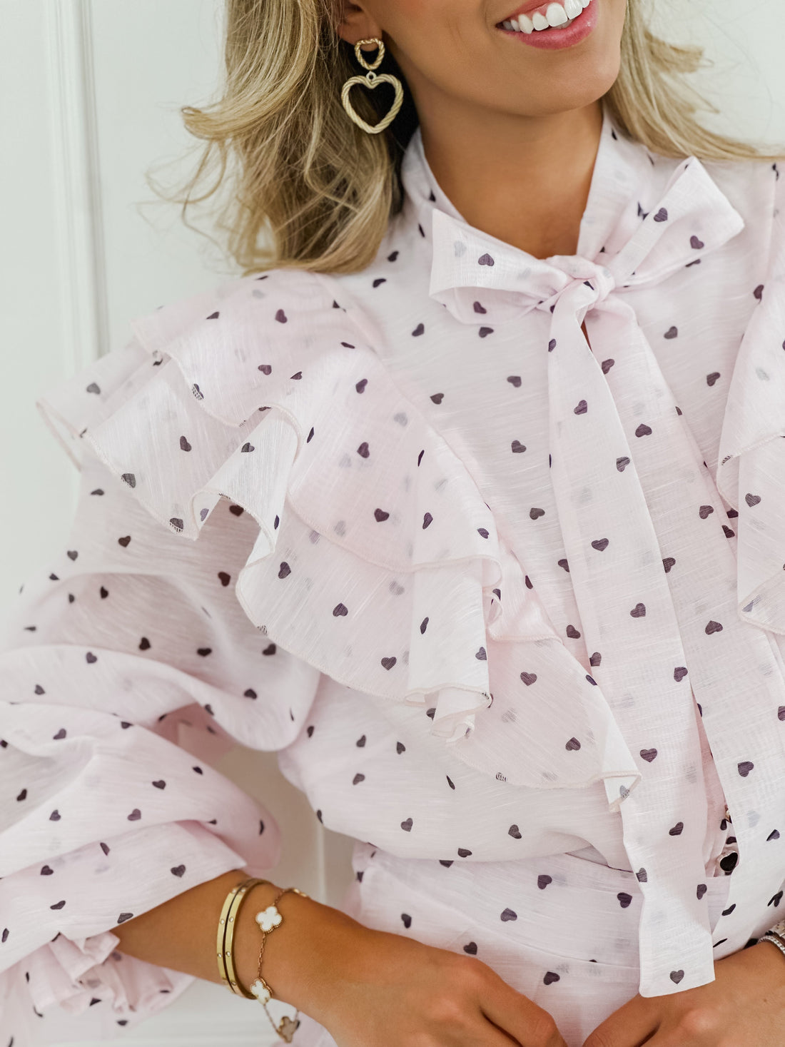 Soft Pink Black Heart Ensemble