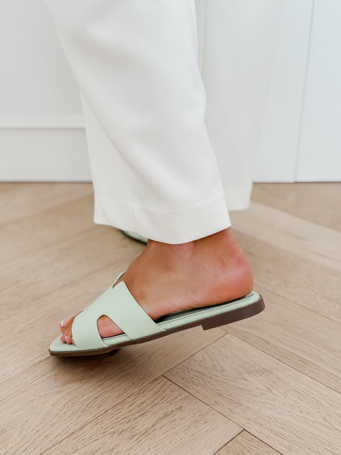 Mint Green Florine Slippers