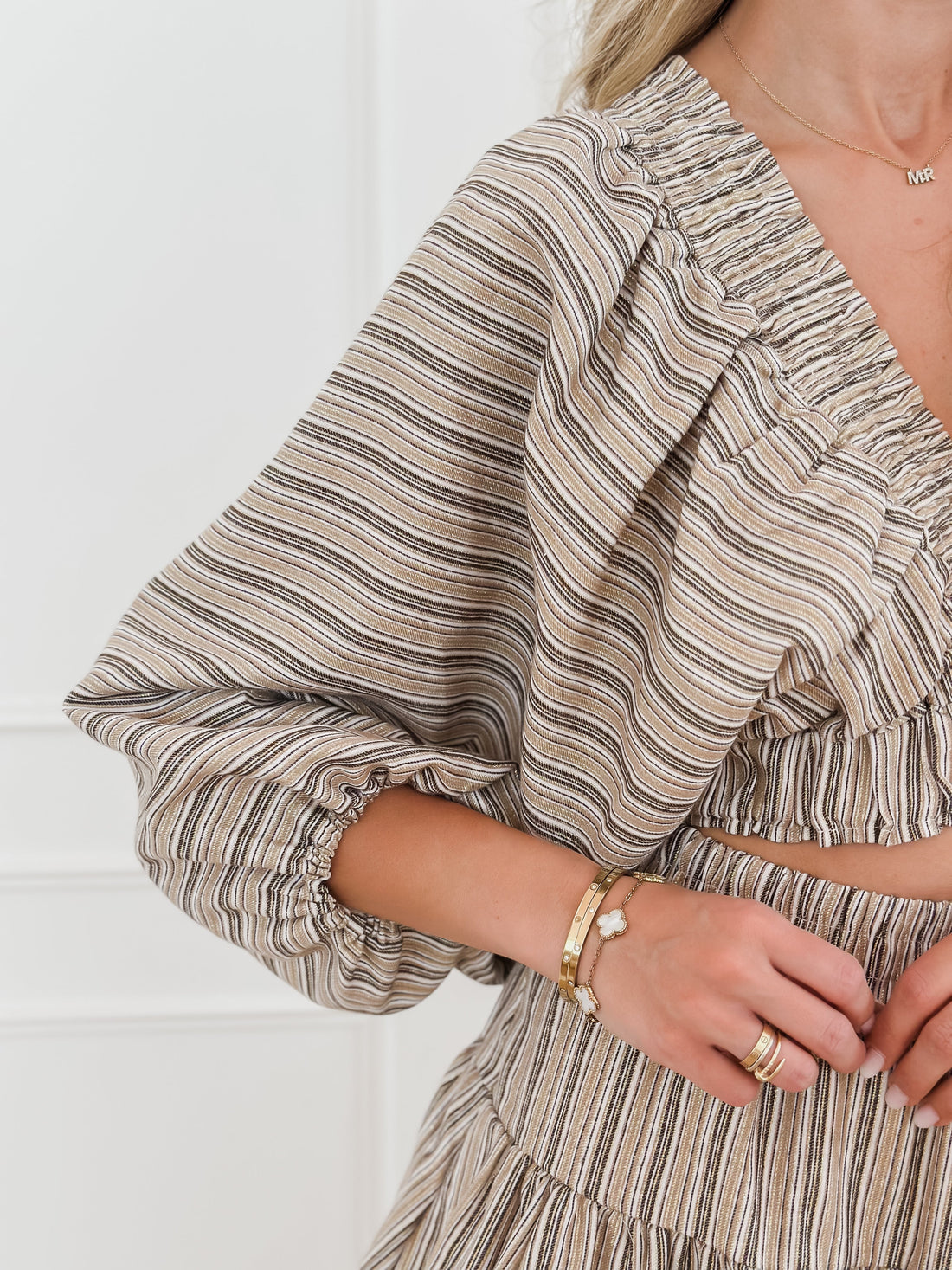 Caramel Striped Ensemble
