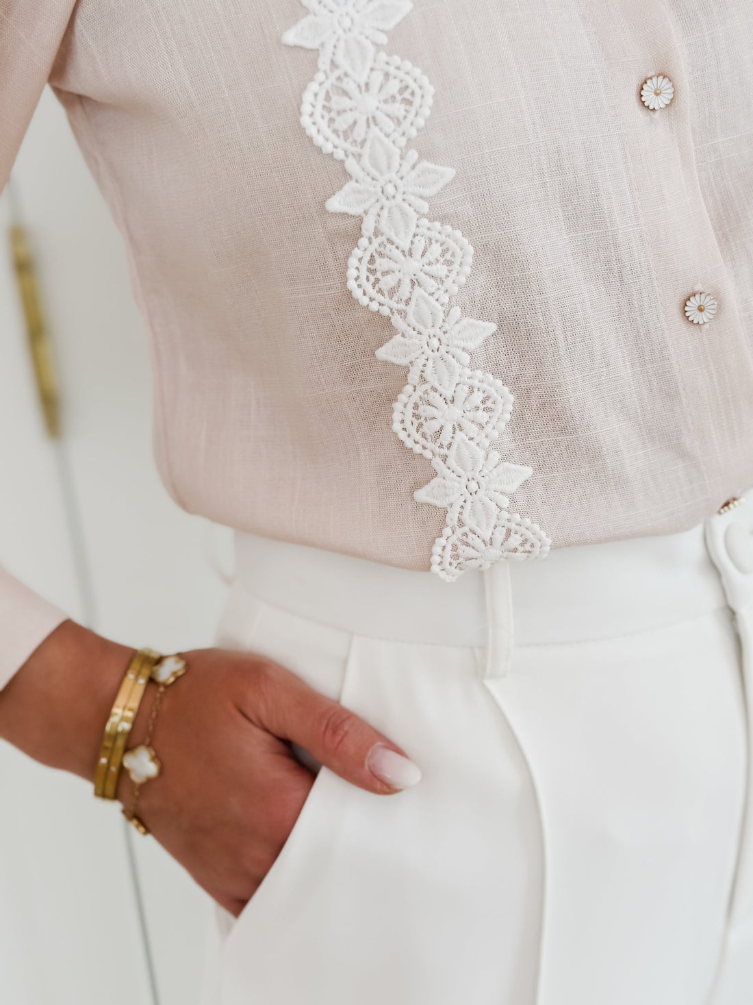 Soft Pink Eline Blouse