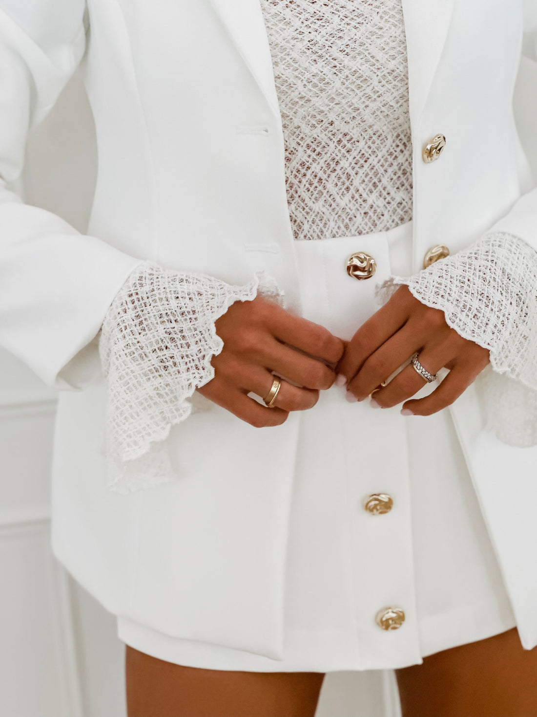 White Vicky Blazer
